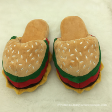 Hamburger shaped cute slipper indoor winter shoes for women